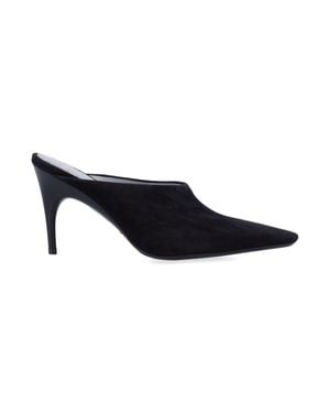 Balenciaga Duchesse Suede Mule - Black