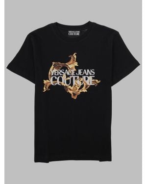 Versace Jeans Couture 100% Cotton T-Shirt - Black