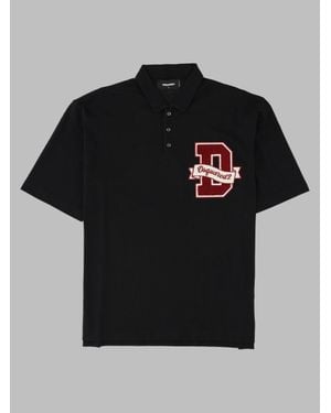 DSquared² Polo Con Logo - Black