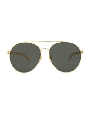 Gucci Metal Round/Oval Mini Sunglasses - Gray
