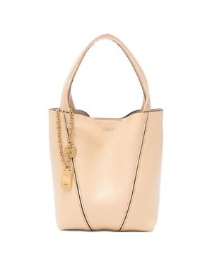Chloé Spin Shoulder Bag - White