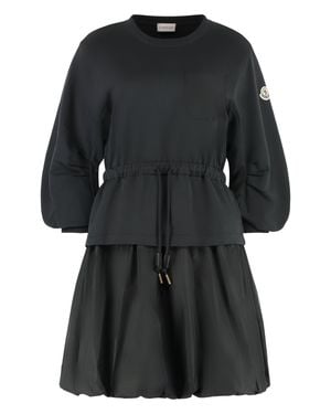 Moncler Cotton Mini-Dress - Black