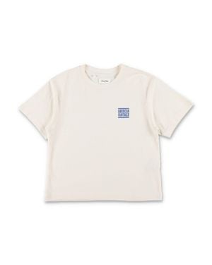 American Vintage Girls Logo Graphic T-Shirt - White