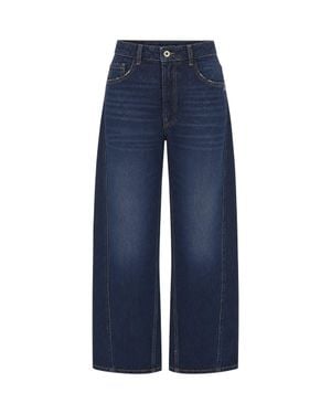 Patrizia Pepe High-Rise Wide-Leg Jeans - Blue