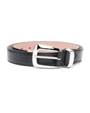 KHAITE Stylish 3Cm Buckle Belt - Black