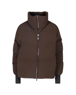 Herno Puffer Jacket With High Neck - Brown