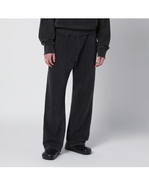 Entire studios Washed Black Cotton Jogging Pants