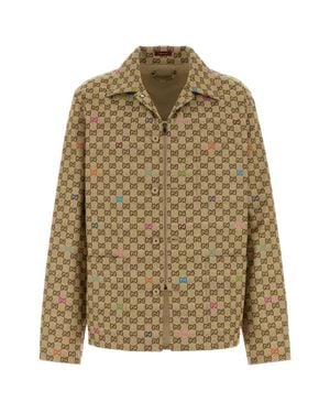 Gucci Gg Canvas Jacket - Natural