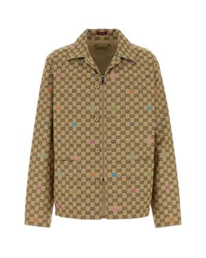 Gucci Gg Canvas Jacket - Natural
