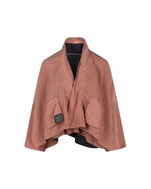 Kimonorain No-Rain Waterproof V-Neck Outerwear Cape - Pink