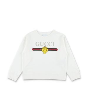 Gucci Mini Mr. Little Miss Cotton Sweatshirt - White