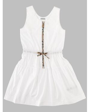 Burberry Girls' Mini Raven Check Dress - White