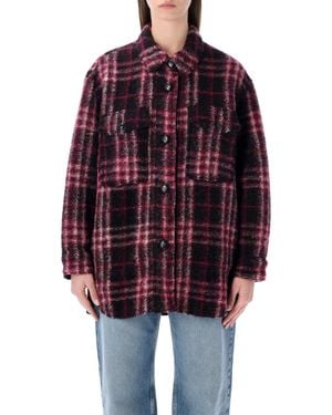 Isabel Marant Isabel Marant Etoile Marant Étoile Harveli Wool-Blend Coat - Red