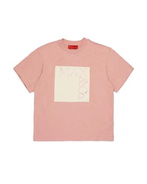MAX&Co. T Shirt With Logo - Pink