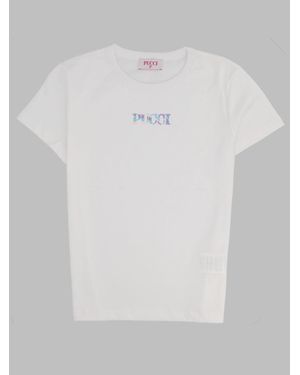 PUCCI Mini Stylish T-Shirt For Girls - White