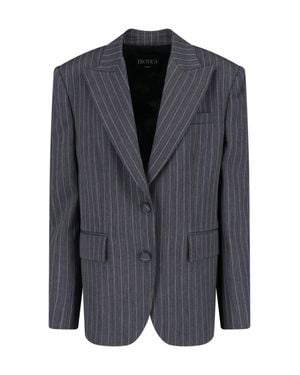 Dondup Tailored Wool Blazer Jacket For - Black