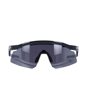 Oakley Semi-Rimless Shield Sunglasses For - Blue