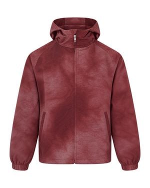 Arte' Hooded Zip Jacket - Red
