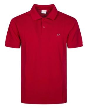 Sun 68 Polo With Bandana Neck Design - Red