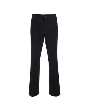 Amiri Script Cotton Slim Flare Pant - Black