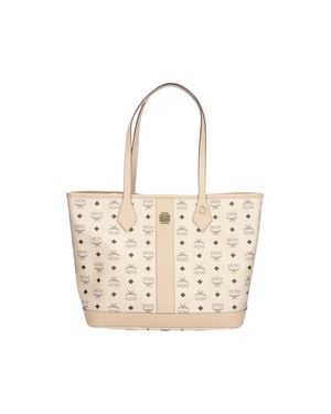 MCM Logo Mini Shoulder Bag For - Natural
