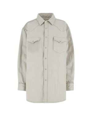 Maison Margiela Chalk Denim Oversize Shirt - White