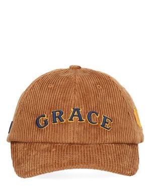 Wales Bonner Cotton Hat - Brown