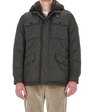 Moorer Mini Classic Trench Coat For - Gray