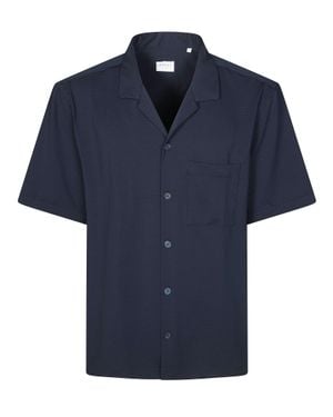 Xacus Technical Seersucker Shirt Jacket - Blue