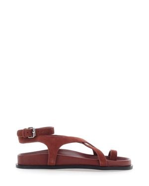 A.Emery Sandals Jalen Slim Suede - Brown