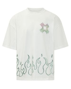 Amiri Quad Themes Mini Tee - White