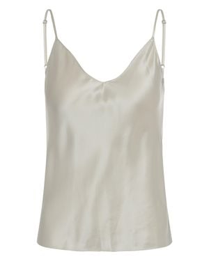 SABLYN Gloria Silk Top - White