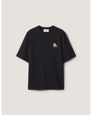 Maison Kitsuné Chillax Fox Comfort T-Shirt - Blue