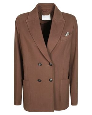 Circolo 1901 Regular-Fit Cotton-Blend Sweatshirt Jacket - Brown