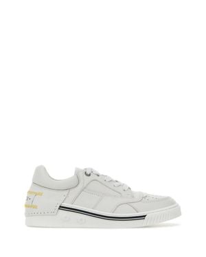 Fendi Calf Leather Sneaker - White