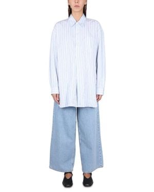 Our Legacy Oversized Stripes Shirt - Blue