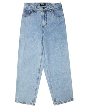 MOLO JUNIOR Kids Wide-Leg Cotton Jeans - Blue