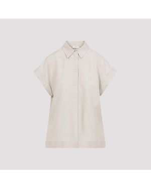 Peserico Linen Short Sleeves Shirt - White