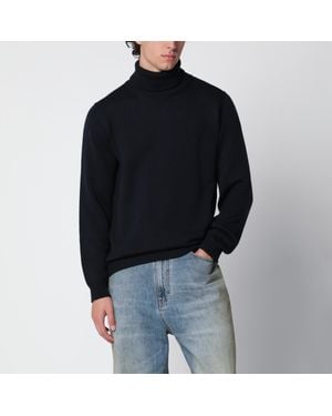Roberto Collina Wool Turtleneck Sweater - Black
