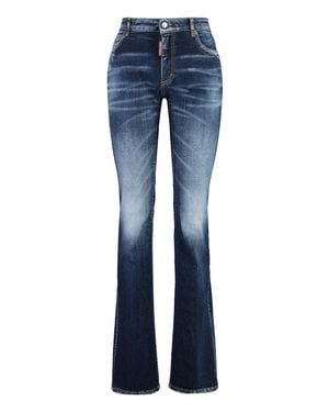 DSquared² Twiggy Flared Jeans Cotton - Blue