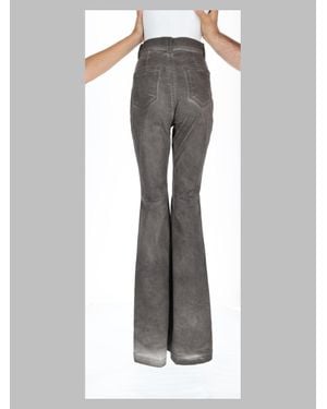 Rick Owens High-Waist Flared Jeans - Gray