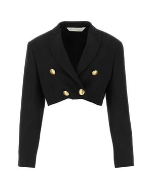 Palm Angels Polyester Blend Boyfriend Blazer - Black
