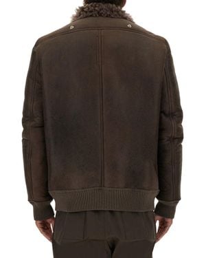 Rick Owens Hollywood Flight Jacket - Gray