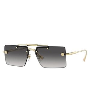 Versace Oversized Square Sunglasses - Black