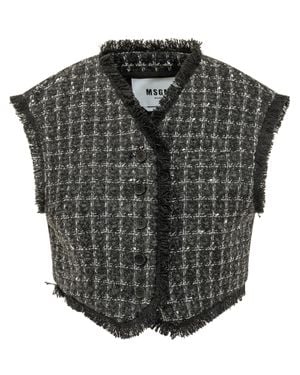 MSGM Gilet Vest - Black