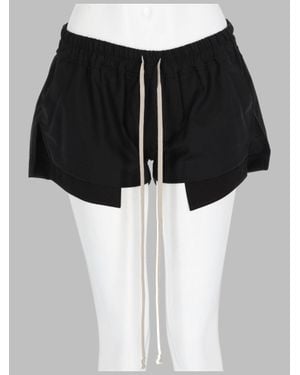 Rick Owens Shorts Fog Boxer Wool New - Black