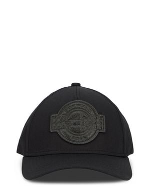 BOSS Cotton Cap With Curved Visor And Embroidered Logo - Black