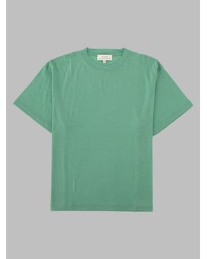 Studio Nicholson Wool T-Shirt - Green