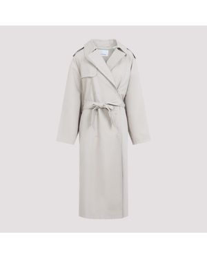 Frankie Shop Riva Cotton Trench Jacket For - White