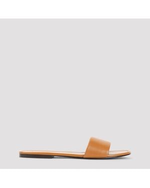 Celine Easy Flat Leather Mule - Brown